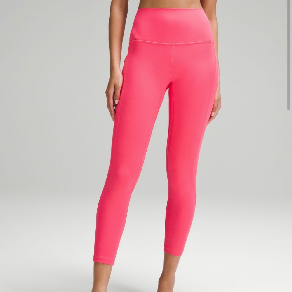 Lululemon Align High Rise Tight Pockets 25”, size 6, lip gloss